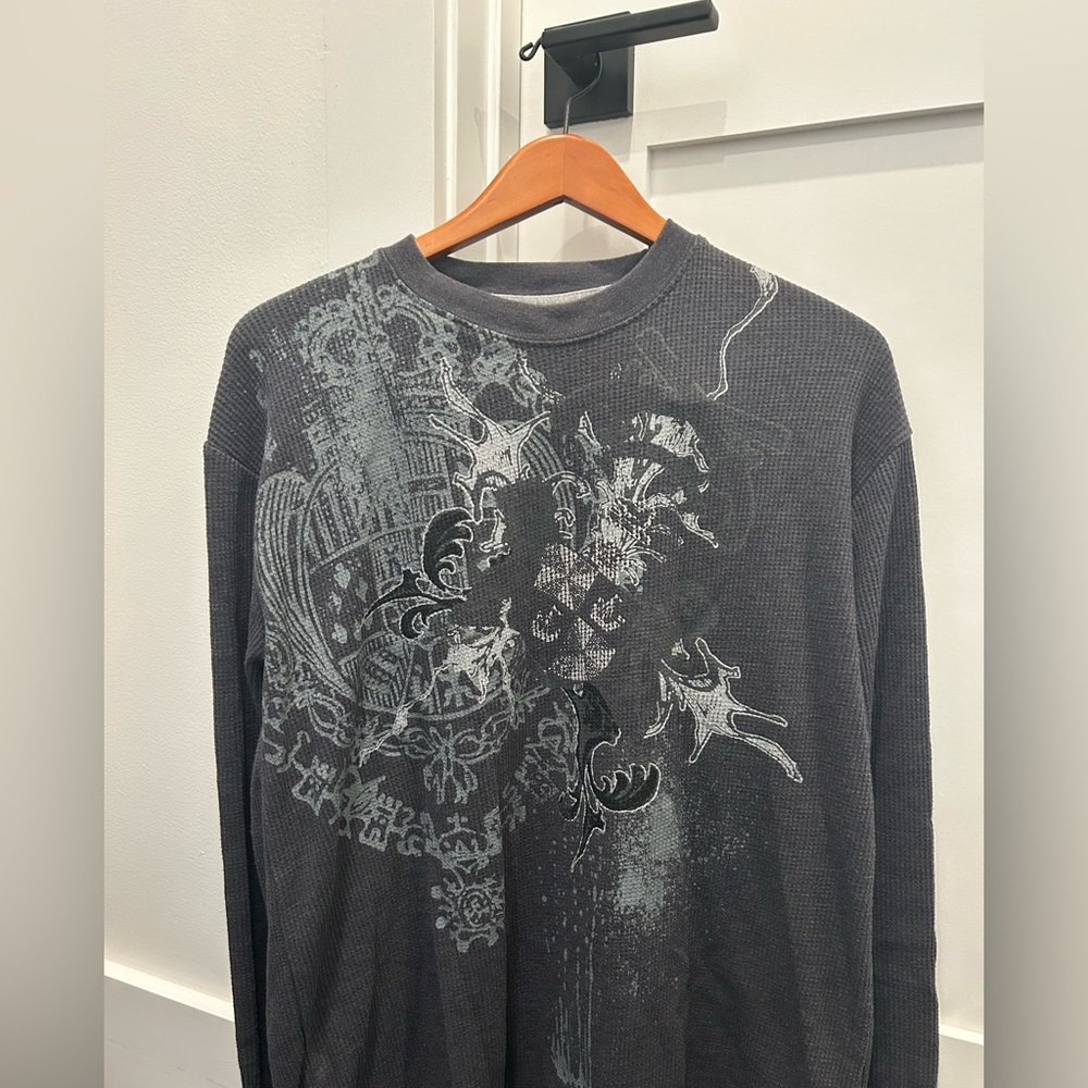 Black and Silver Deadstock Seven Souls Sweater
